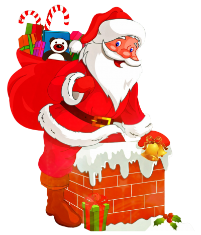 Santa Claus Png With Toys PNG Images