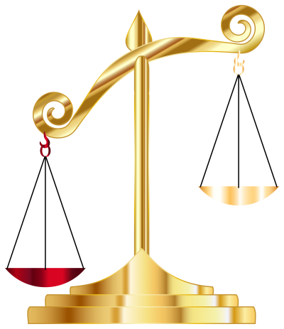 Golden Off Balance Scale Pictures PNG Images
