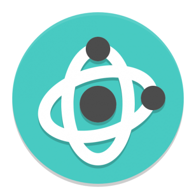 Turquoise Atom Science Png Icon PNG Images