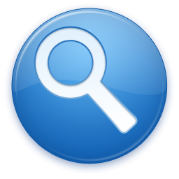Search Button Blue Symbol Icon Clipart PNG Images