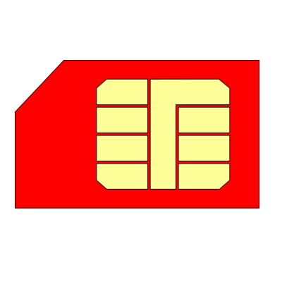 Red Sim Card Transparent Picture PNG Images