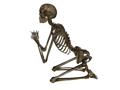 Skeleton Prayer Cut Out PNG Images