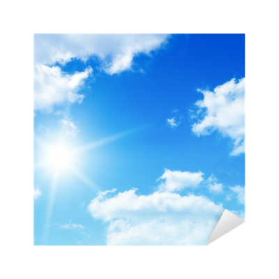 Blue Sky Png Picture Background With Tiny Clouds Sticker PNG Images