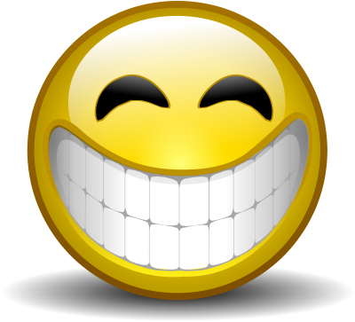 Smiling Emoji With Teeth Visible Transparent Background PNG Images