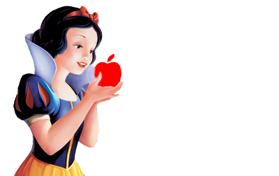 Beautiful Eating Fruit, Snow White Png PNG Images