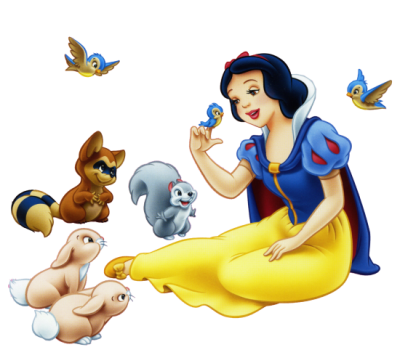 Cute Animals And Princess, Snow White Png Photo PNG Images
