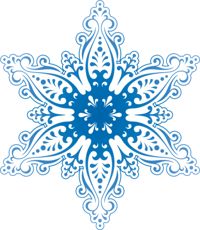 Blue Symmetrical Snowflake Clipart Free Download, Drawing, Pattern PNG Images
