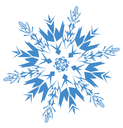 Blue Patterned Snowflake Clipart Photo Download PNG Images