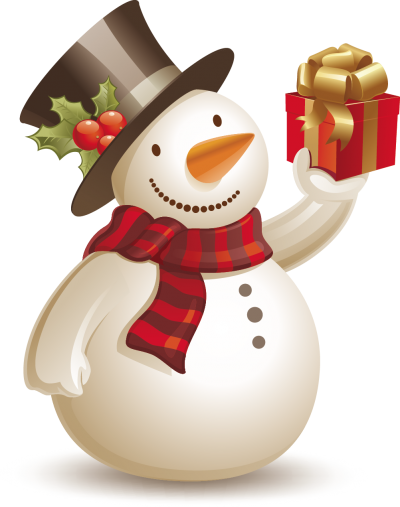 Snowman Gift Hd Background, Christmas Ornament PNG Images
