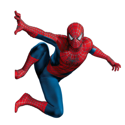 Spiderman Hd Picture In The Air, Leaning To The Left PNG Images