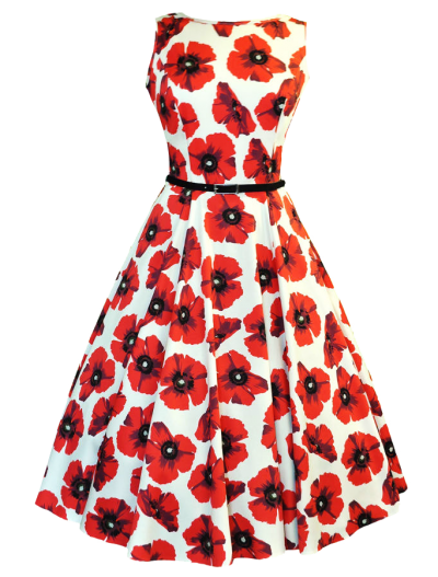 Poppy Dress Retro Clothing Png Pictures PNG Images