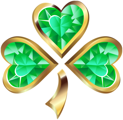 Diamond Irish Shamrock St Patricks Day Transparent Clipart PNG Images
