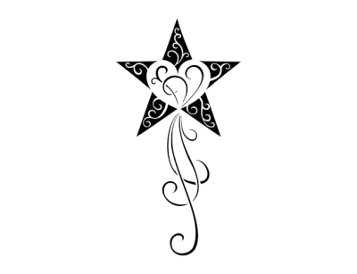 Star Tattoos Simple PNG Images