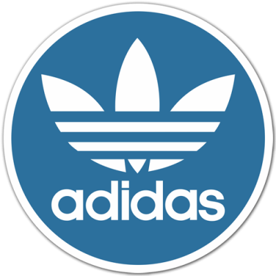 Adidas Blue Logo Sticker Clipart Png PNG Images