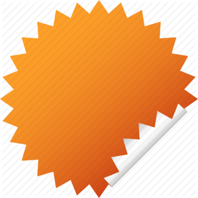 Blank Orange Stars Sticker Transparent Free PNG Images