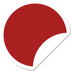 Round Red Sticker With White Frame Png Clipart PNG Images