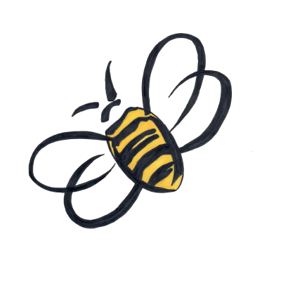 Yellow Bee Drawing Sticker Hd Transparent PNG Images