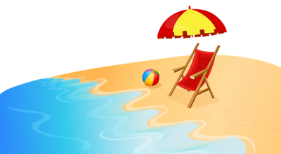 Sea And Sunbed Summer Png Clipart Hd Background PNG Images