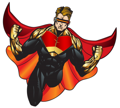 in Red Costume Superhero Transparent Download PNG Images
