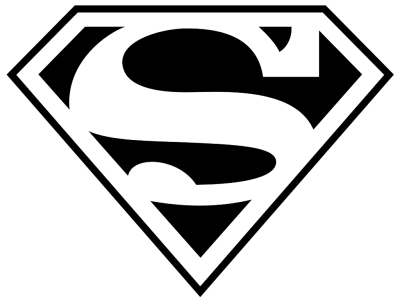 Black Superman Logo Free Cut Out PNG Images