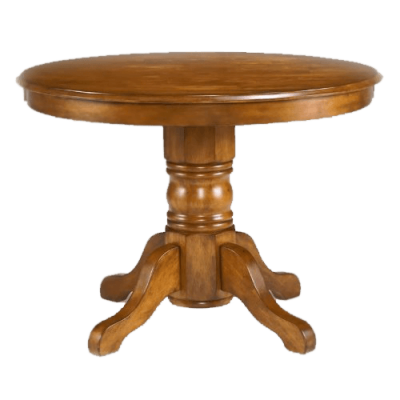 Side View Brown Round Wooden Table Transparent Hd PNG Images