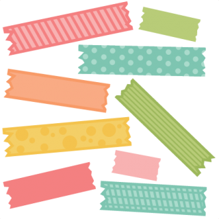 Colorful Pattern Tape Graphic Illustration Clipart Png PNG Images