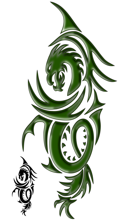 Green Dragon Tattoo Transparent Photo Download PNG Images