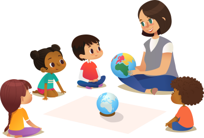 Teacher Telling Students World Clipart Free Download, Drawing, Sitting, Shoulder, Child, Primary School PNG Images