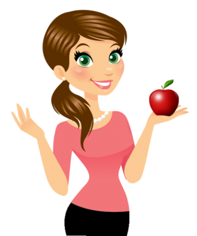 Teacher Hd Clipart With Apple In Hand, Digital, Animation Drawing, Tutorial, Learning, Narration PNG Images