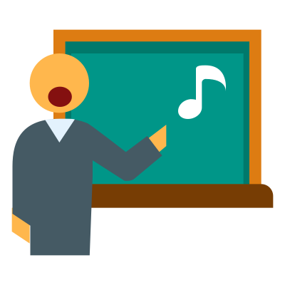 Singing Teacher Transparent Clipart Photo Hd, Music Lesson, Blackboard, Animation, Boy PNG Images