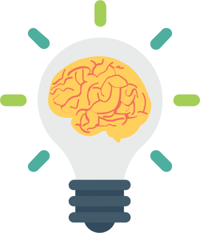 Thought, Idea, Brain In Light Bulb Thinking Background Transparent Png PNG Images