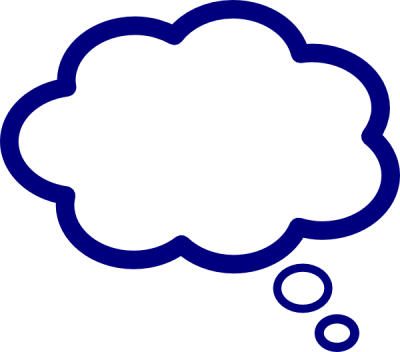 Blue Thought Bubble Clip Art At Pic PNG Images