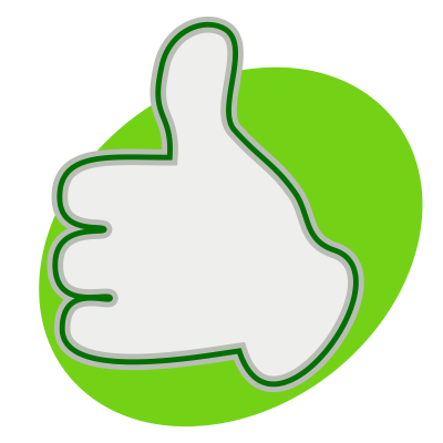 Green Background Thumbs Up Logo Png Transparent PNG Images