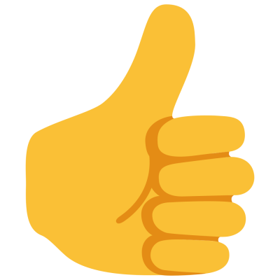 Orange Cartoon Thumbs Up Png Free PNG Images