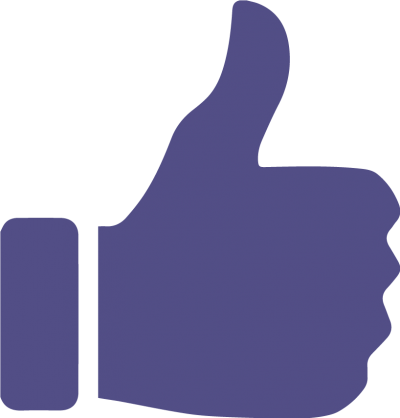 Purple Thumbs Up Sign Transparent Hd PNG Images