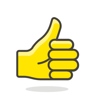 Yellow Reflective Thumbs Up Png Free PNG Images