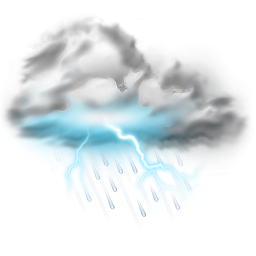 Thunder Lightning Storm Icon Weather Png PNG Images