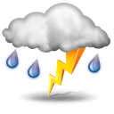 Weather Icons Thunderstorm Png PNG Images