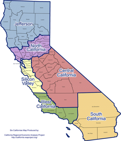 California Regional Map Png PNG Images