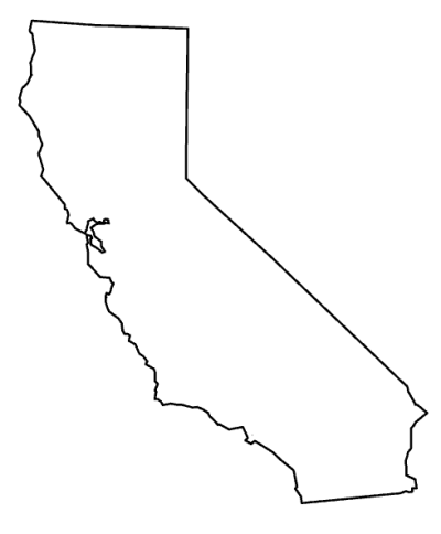 California State Outline Png PNG Images