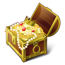 Chest, Gold, Treasure Icon Png PNG Images