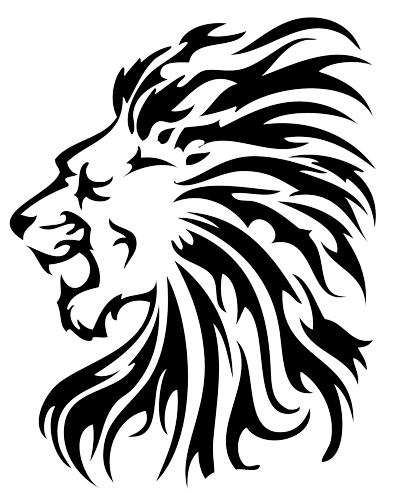 Lion Magnificent Tribal Tattoo Png PNG Images