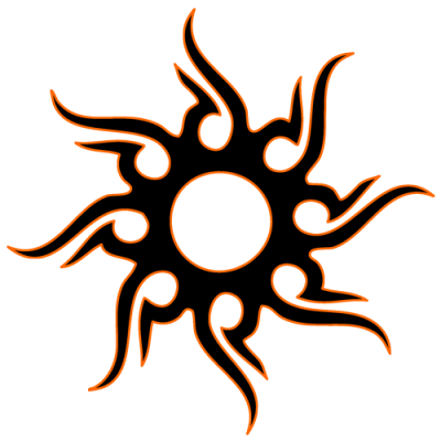 Tribal Sun Tattoo Download PNG Images