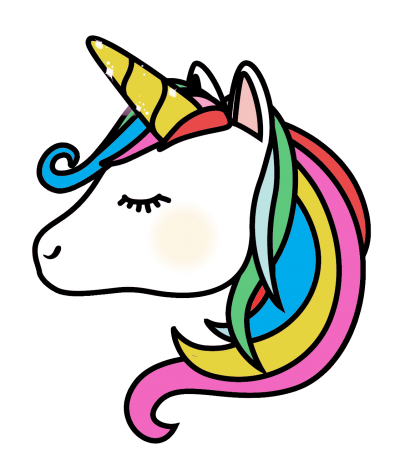 Colorful Hair Illustration Unicorn Photo Clipart Free Download PNG Images