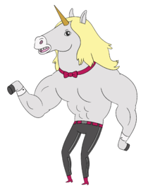 Blonde Hair Male Fictional Unicorn Clipart Hd Free Download PNG Images