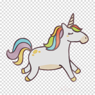 Running Unicorn Clipart Picture Hd Background, Art, Cartoon PNG Images