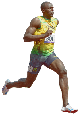Usain Bolt Run Cut Out Png PNG Images