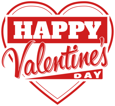 Happy Valentines Day Heart Lettering Clipart Transparent Png PNG Images
