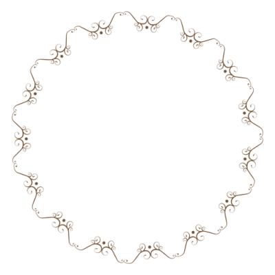 Circle Frame With Delicate Floral Ornaments Png PNG Images