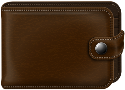 Thick Brown Wallet Transparent Background PNG Images